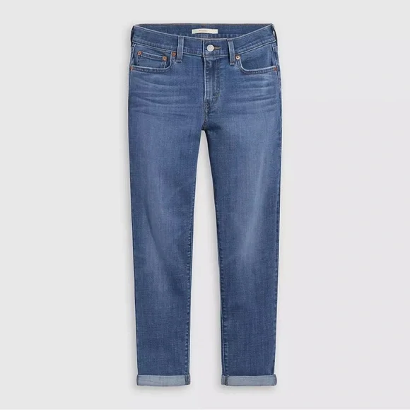 ✨ NWT Levi’s Boyfriend Mid Rise Jeans — Lapis Gem Medium Wash 30 x 27 - Picture 5 of 9